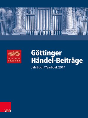 cover image of Göttinger Händel-Beiträge, Band 18